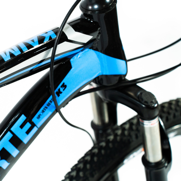 Bicicleta Aro 26 Roda Liga Magnésio Bike 21 Vel Marchas Freio a Disco VorteX Quadro Aço Carbono Leve Resistente - WCT FITNESS - Imagem 5