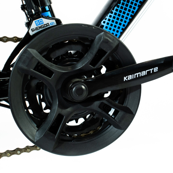 Bicicleta Aro 26 Roda Liga Magnésio Bike 21 Vel Marchas Freio a Disco VorteX Quadro Aço Carbono Leve Resistente - WCT FITNESS - Imagem 9