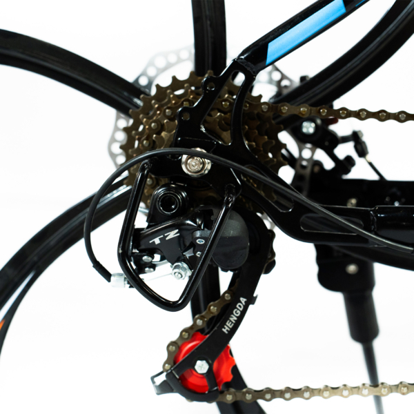 Bicicleta Aro 26 Roda Liga Magnésio Bike 21 Vel Marchas Freio a Disco VorteX Quadro Aço Carbono Leve Resistente - WCT FITNESS - Imagem 10