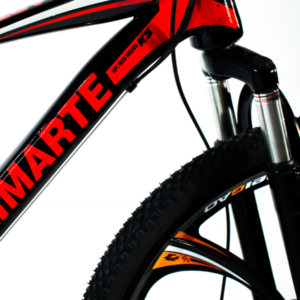 Bicicleta Aro 26 Roda Liga Magnésio Bike 21 Vel Marchas Freio a Disco VorteX Quadro Aço Carbono Leve Resistente WCT FITNESS - Imagem 5