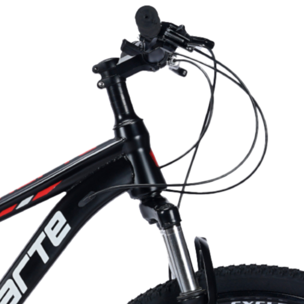 Bicicleta Aro 26 Bike 21 Vel Marchas Freio a Disco Quadro Aço Carbono Cor Preto Vermelho WCT FITNESS - Imagem 6