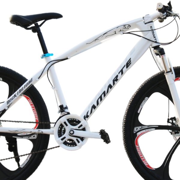 Bicicleta Aro 26 Leopard Branco Bike Roda Liga Magnésio Aço Carbono 21V WCT FITNESS - Imagem 4