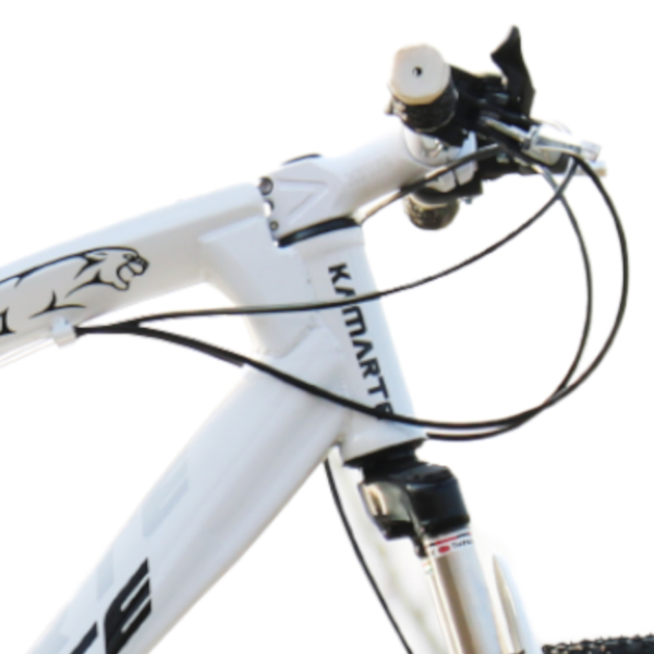 Bicicleta Aro 26 Leopard Branco Bike Roda Liga Magnésio Aço Carbono 21V WCT FITNESS - Imagem 6