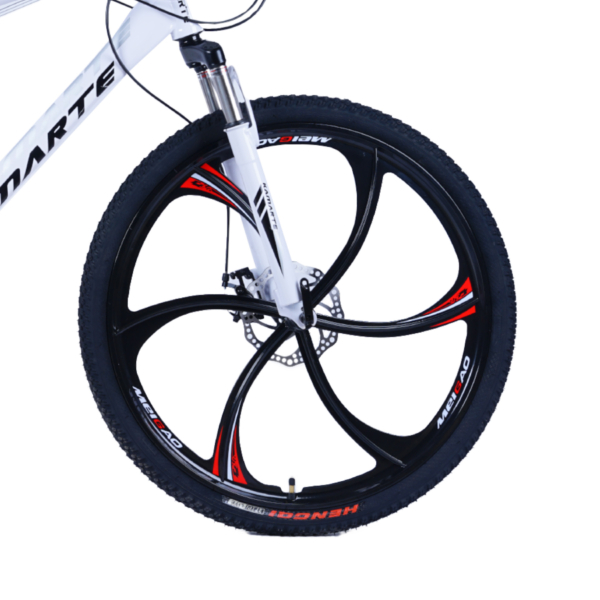 Bicicleta Aro 26 Leopard 21V Aço Carbono Freios a Disco Bike Roda Liga Magnésio WCT Fitness - Imagem 2