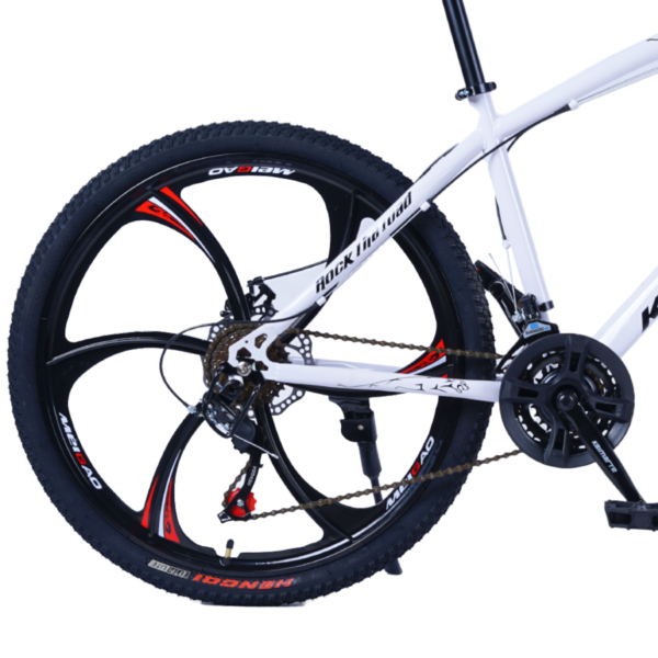 Bicicleta Aro 26 Leopard 21V Aço Carbono Freios a Disco Bike Roda Liga Magnésio WCT Fitness - Imagem 3