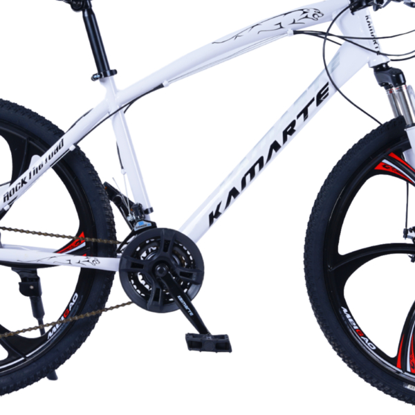Bicicleta Aro 26 Leopard 21V Aço Carbono Freios a Disco Bike Roda Liga Magnésio WCT Fitness - Imagem 4