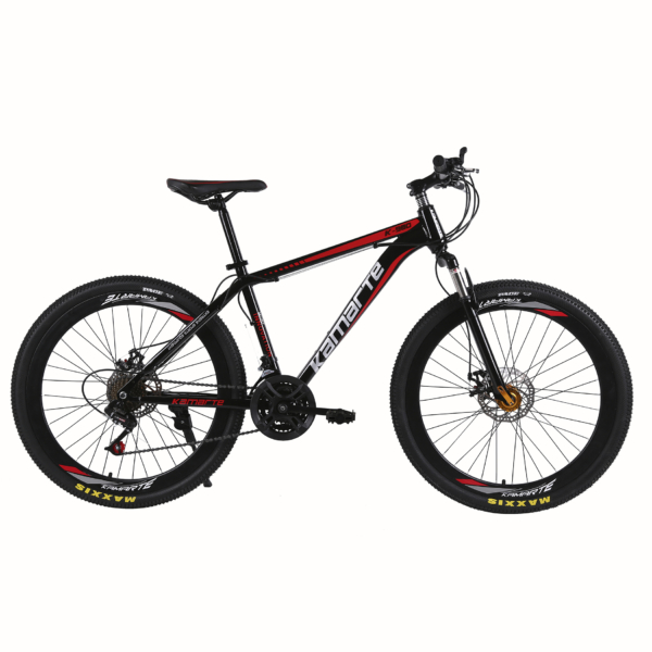 Bicicleta Aro 26 Bike 21V Aço Carbono Freio a Disco Summit Preto Vermelho WCT FITNESS