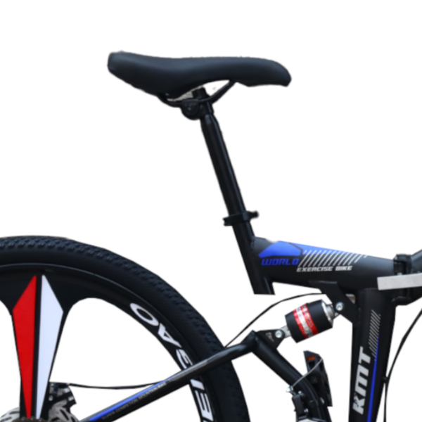 Bicicleta Aro 26 Freio Disco Bike Dobrável EasyFold 21 Marchas Roda Magnésio Preto Azul Vermelho WCT Fitness - Imagem 6